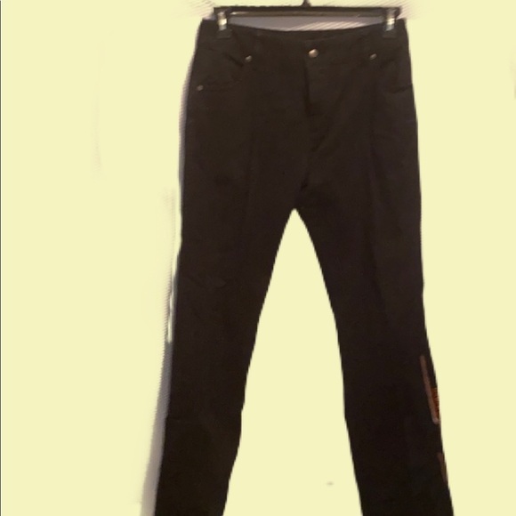 Harley Davidson Black Jeans SZ 10 - Picture 1 of 6